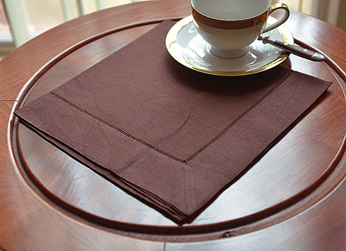 Linen Napkin. Chocolate Fondant color. 20" napkin. ( 1 each). - Click Image to Close